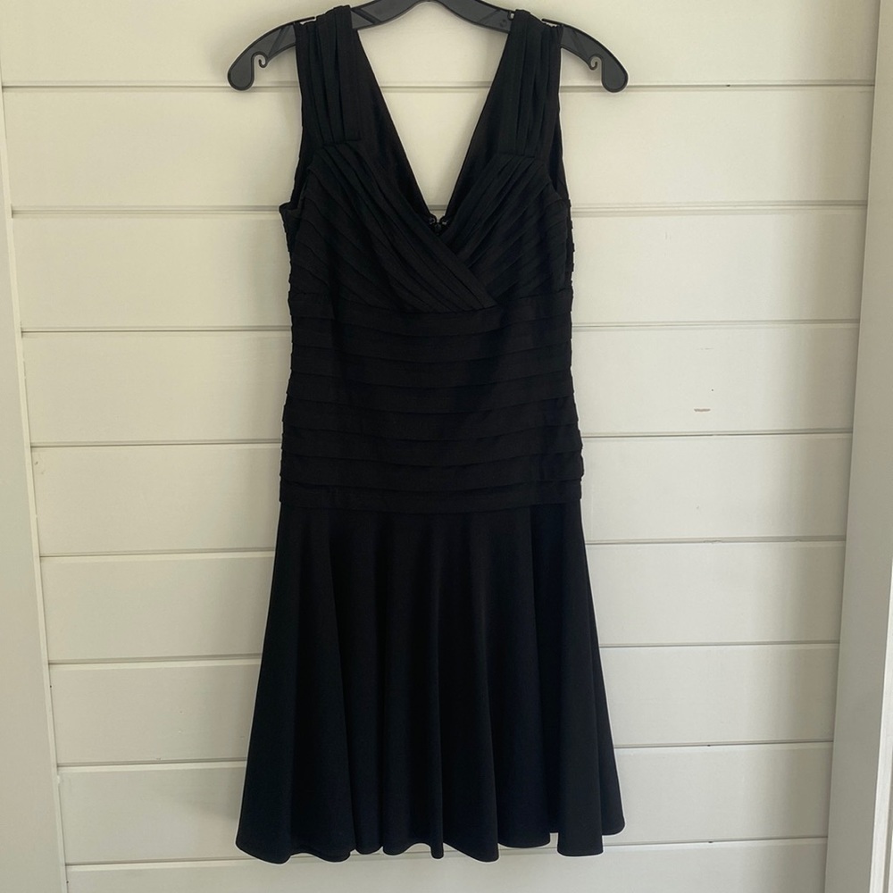 White House Black Market | Black Low Cut Mini Dress | Excellent Condition